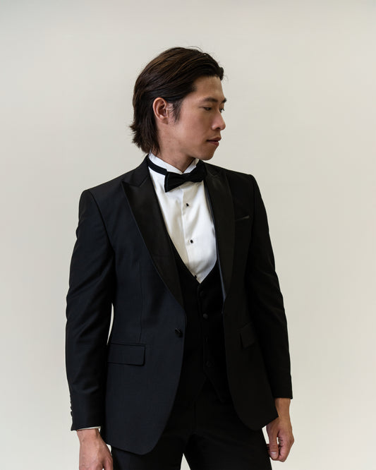 The Regent Black - Peak Lapel