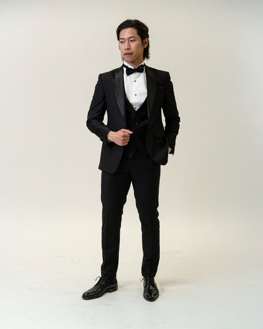 The Regent Black - Peak Lapel